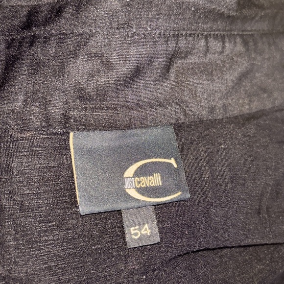 Just Cavalli black sheer shirt Sz 54 - Picture 4 of 14